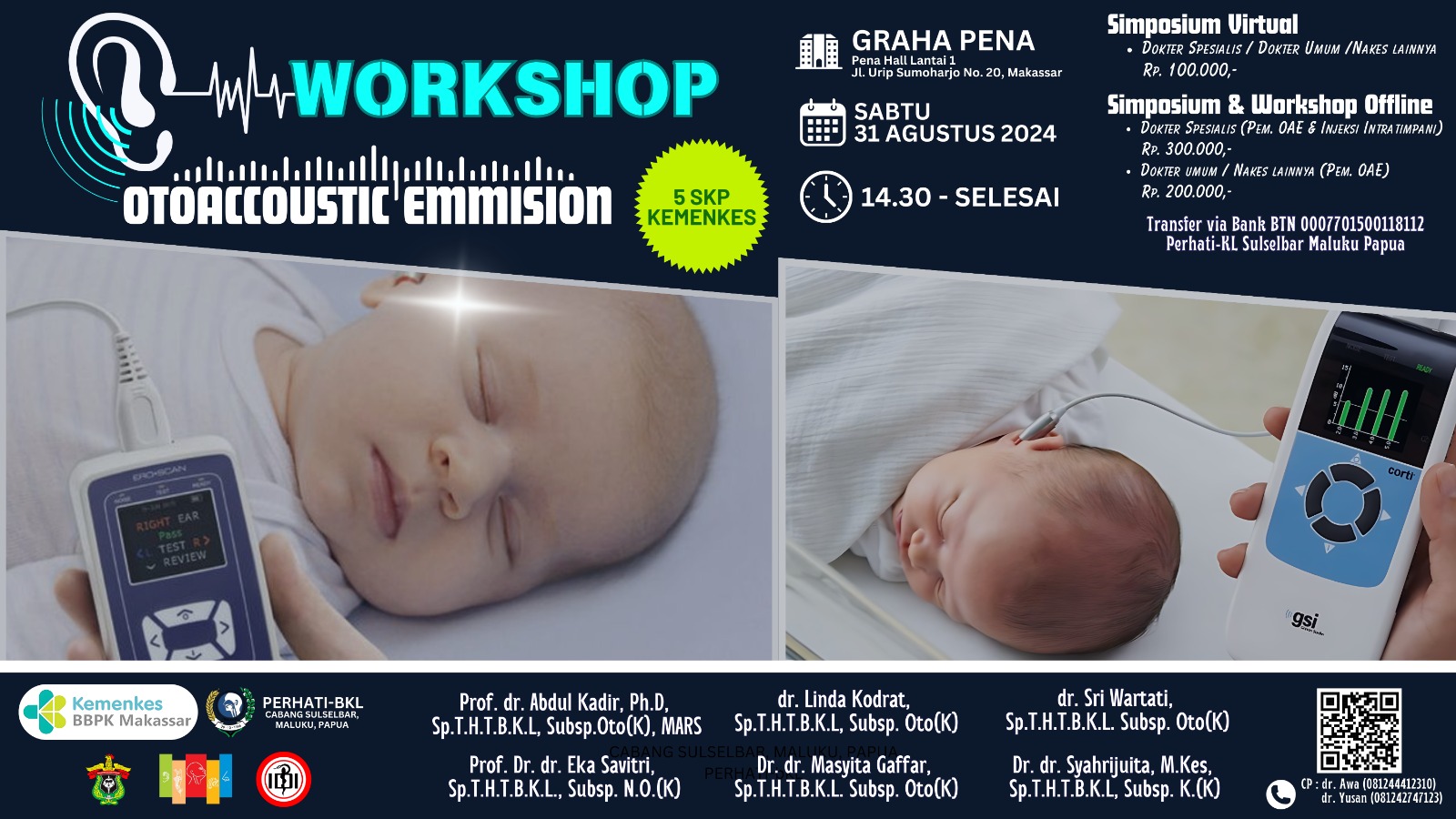 Workshop Pemeriksaan OTO Accoustic Emission Kerja sama PERHATI-BKL Cabang Sulselbar Maluku Papua