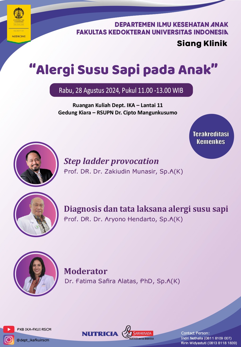 Siang Klinik Alergi Susu Sapi pada Anak