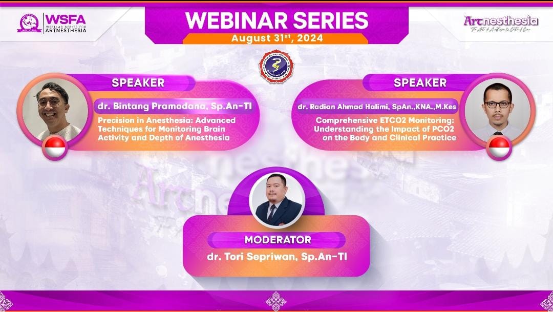 WEBINAR SERIES FOR ARTNESTHESIA