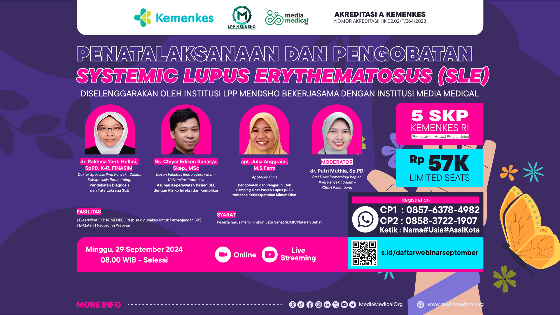 Webinar Penatalaksanaan dan Pengobatan Systemic Lupus Erythematosus (SLE)