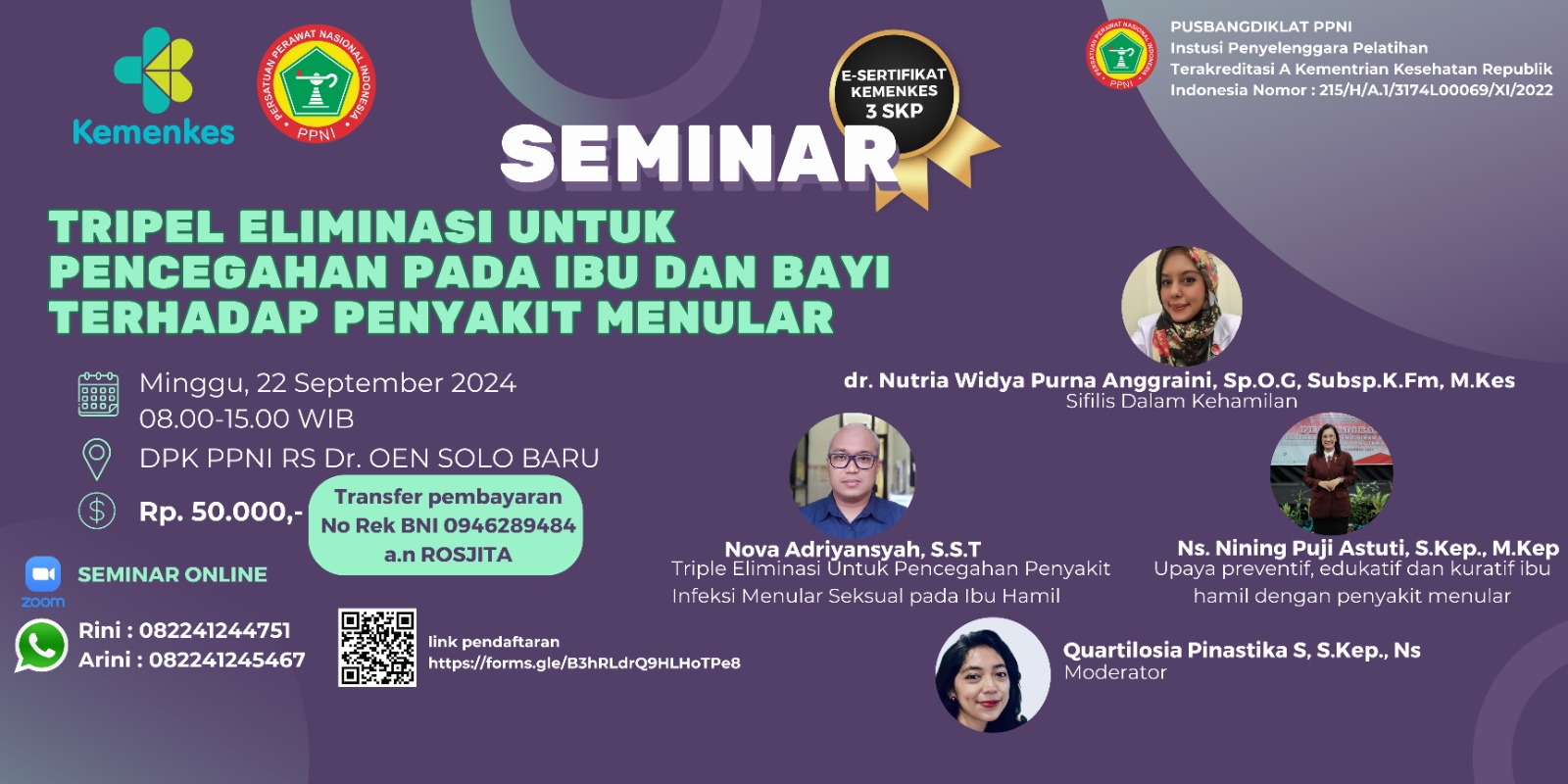 TRIPEL ELIMINASI PENYAKIT MENULAR DALAM PROGRAM KESEHATAN IBU DAN ANAK