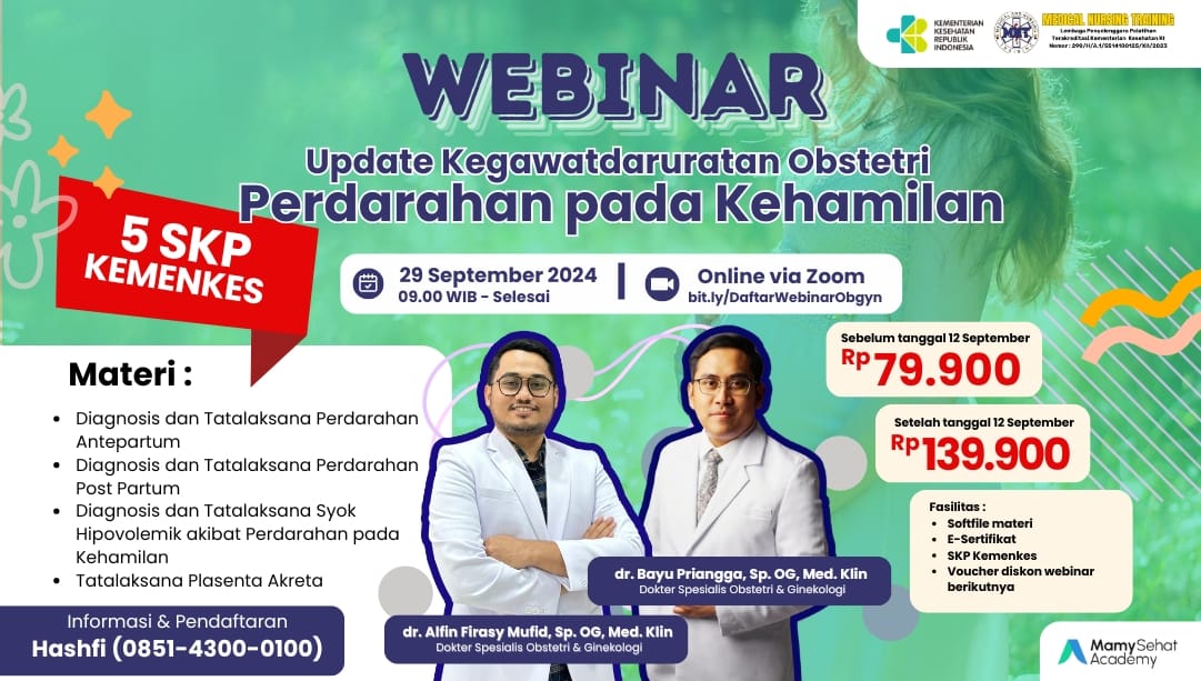 WEBINAR UPDATE KEGAWATDARURATAN OBSTETRI  PERDARAHAN PADA KEHAMILAN  