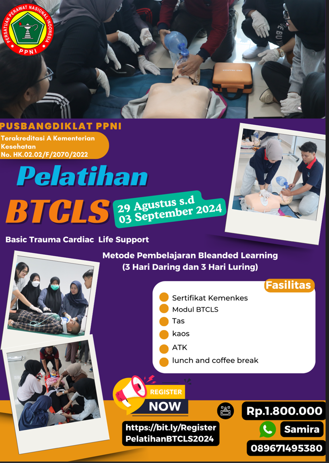 12726-Basic Trauma Cardiac Life Support (BTCLS) Kelas A di FITKes Unjani