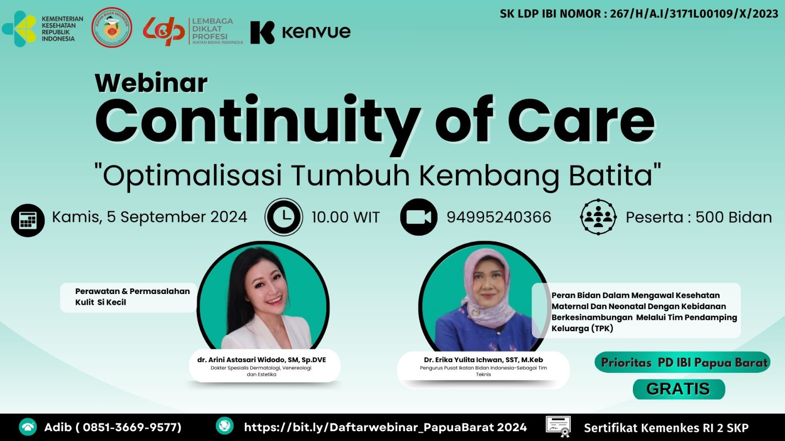 WEBINAR CONTINUITY OF CARE OPTIMALISASI TUMBUH KEMBANG BATITA
