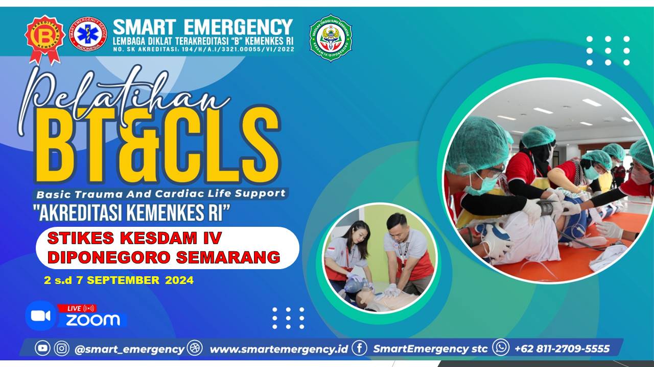 Pelatihan BTCLS (Basic Trauma Cardiac Life Support) di STIKES KESDAM IV DIPONEGORO SEMARANG ANGKATAN 1