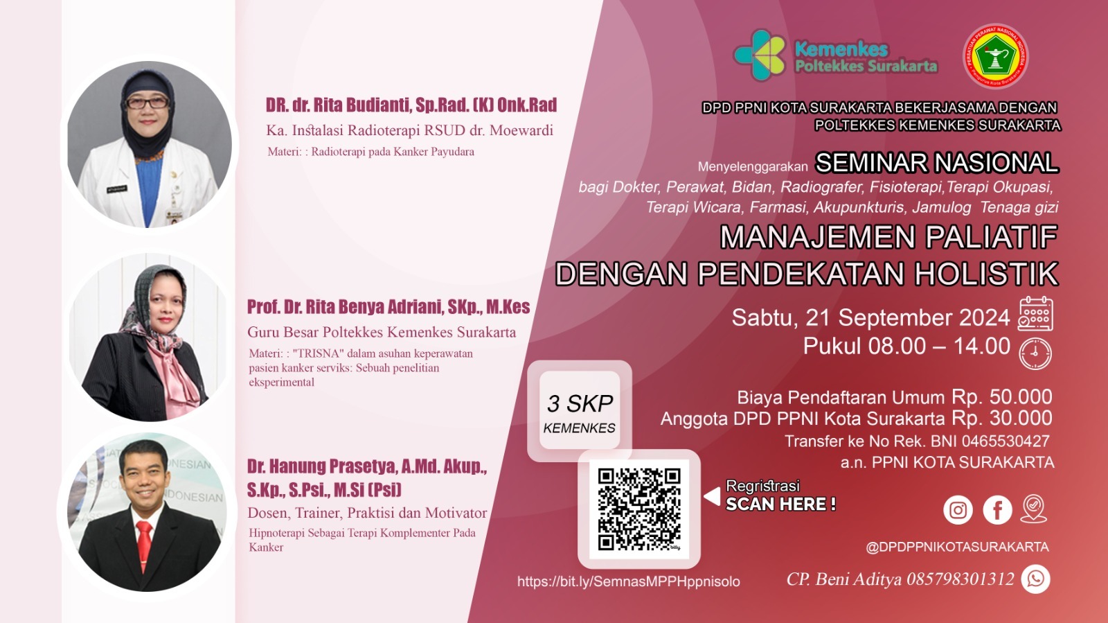 SEMINAR NASIONAL KEPERAWATAN MANAJEMEN PALIATIF DENGAN PENDEKATAN HOLISTIK