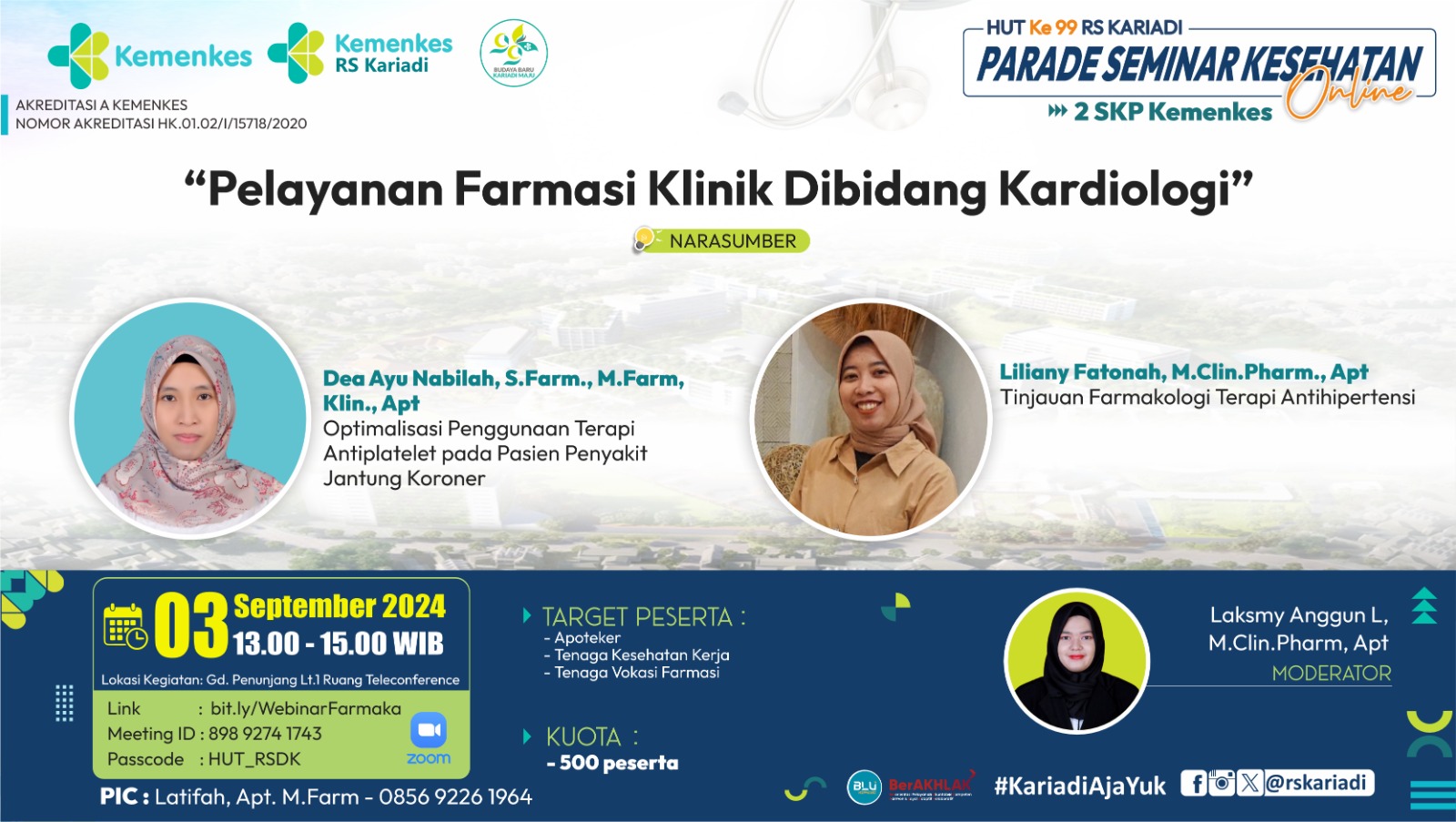 WEBINAR PELAYANAN FARMASI KLINIK DI BIDANG KARDIOLOGI