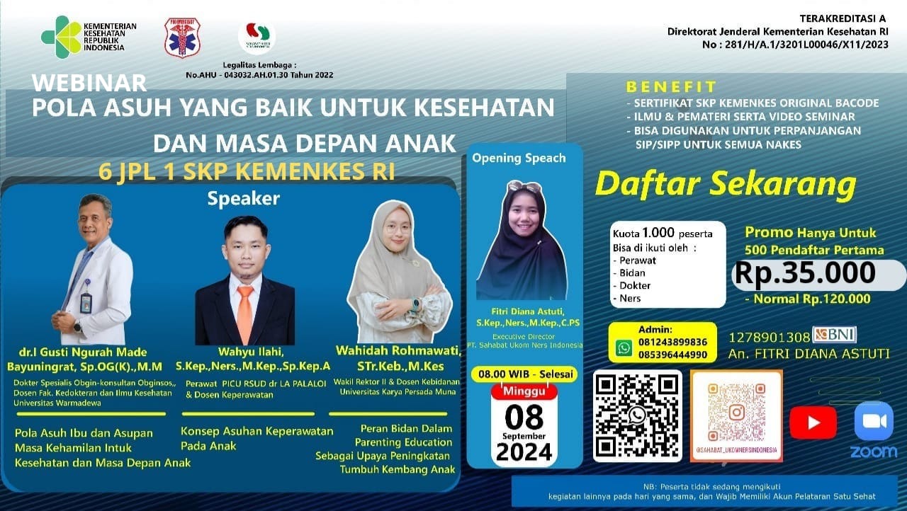 Webinar Pola Asuh yang Baik Untuk Kesehatan dan Masa Depan Anak