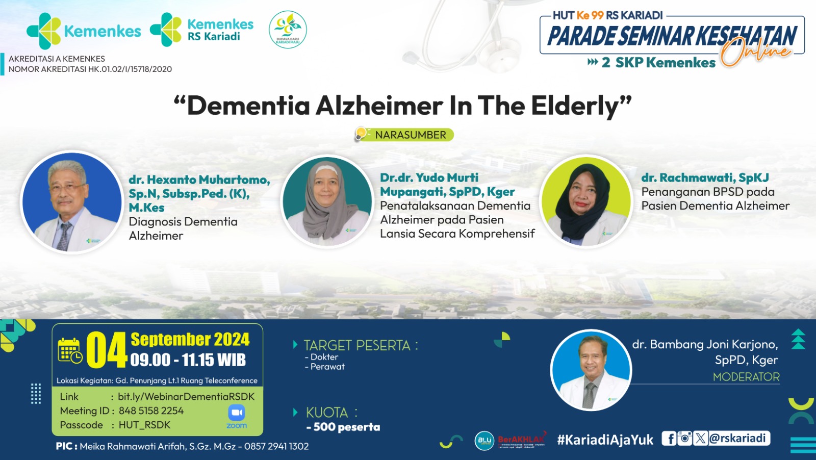 Webinar Dementia Alzheimer In The Elderly