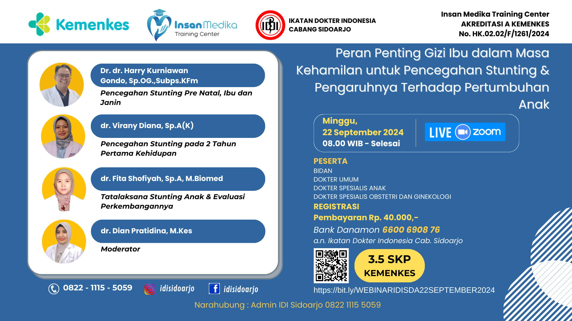 Webinar Peran Penting Gizi Ibu Dalam Masa Kehamilan Untuk Pencegahan Stunting dan Pengaruhnya Terhadap Pertumbuhan Anak