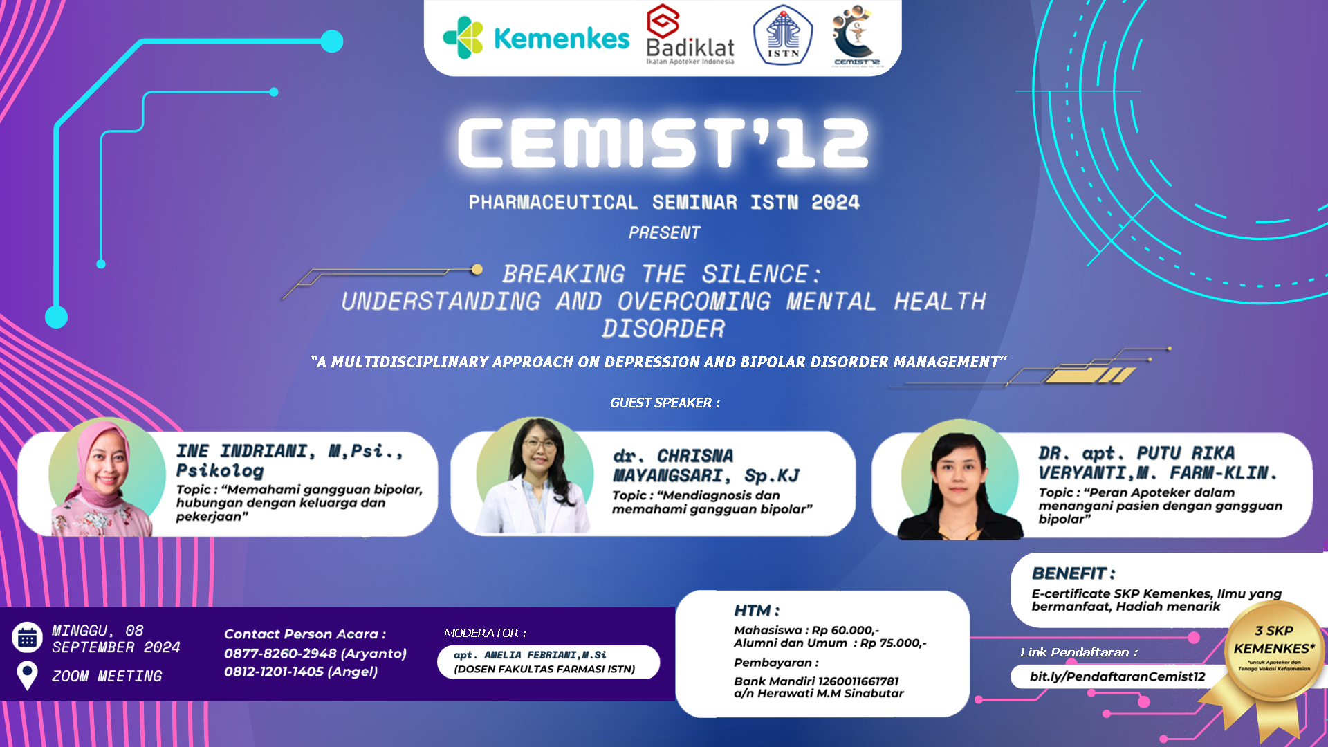 Webinar Breaking The Silence - Understanding and Overcoming Mental Health Disorder - A Multidisciplinary Approach on Depression and Bipolar Disorder Management