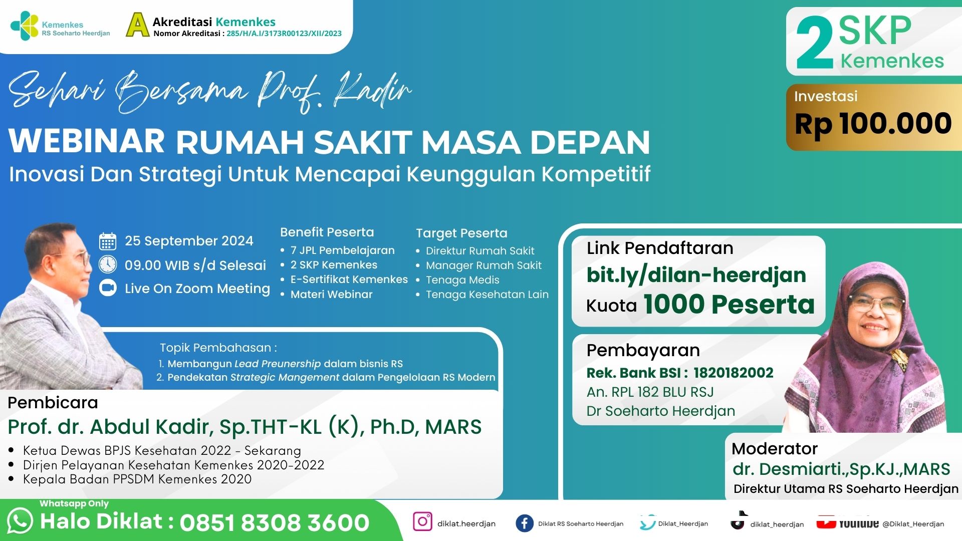 Webinar Rumah Sakit Masa depan Inovasi Dan Strategi Untuk Mencapai Keunggulan Kompetitif