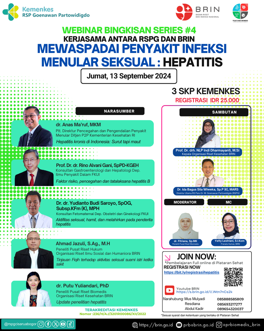 SEMINAR BINGKISAN SERIES 4 MEWASPADAI PENYAKIT INFEKSI MENULAR SEKSUAL  HEPATITIS (BEWARE OF SEXUALLY TRANSMITTED INFECTIONS HEPATITIS)