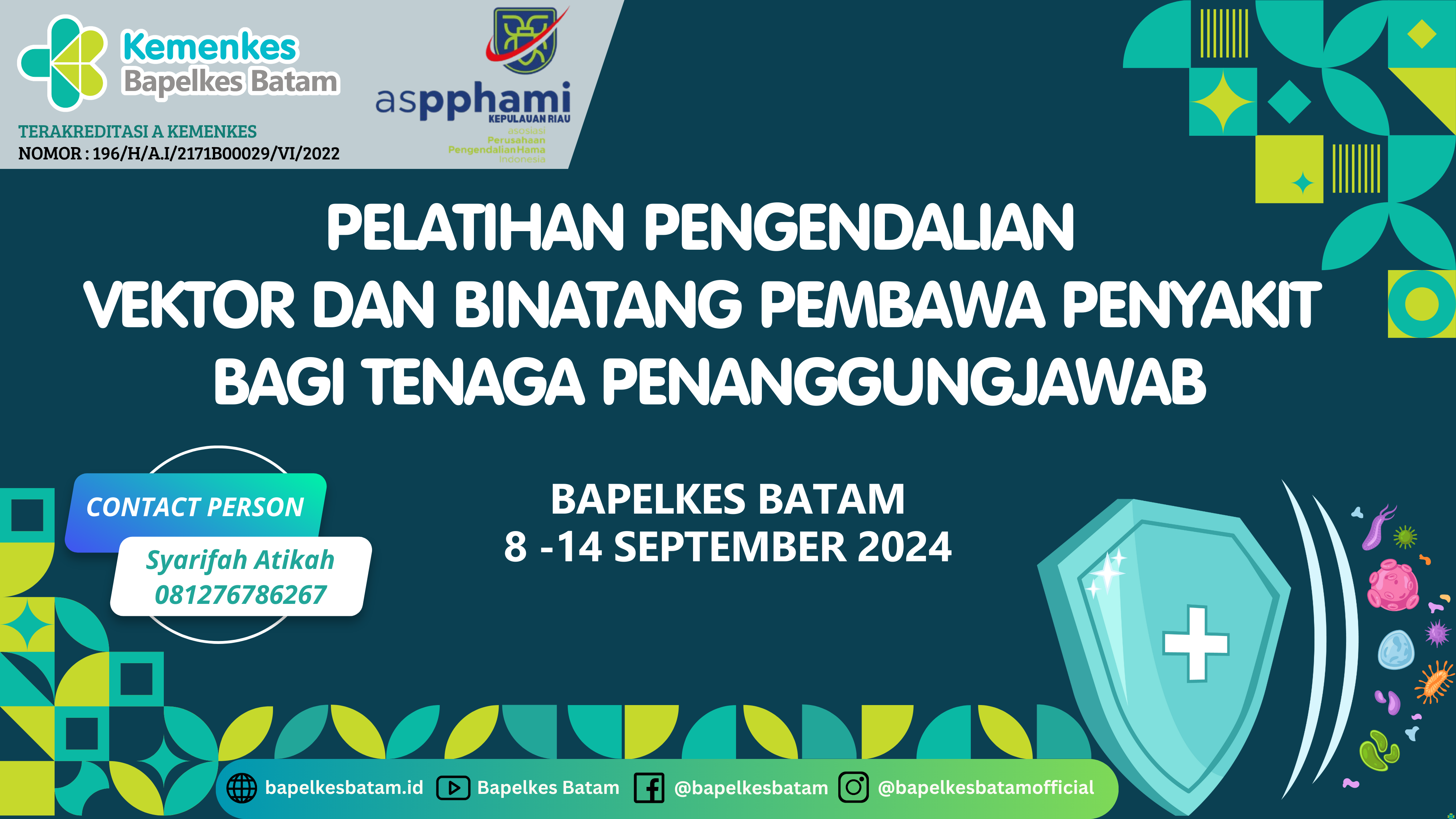 Pelatihan Pengendalian Vektor dan Binatang Pembawa  Penyakit bagi Tenaga Penanggungjawab