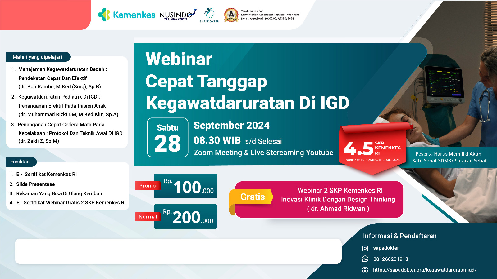 Cepat Tanggap Kegawatdaruratan di IGD