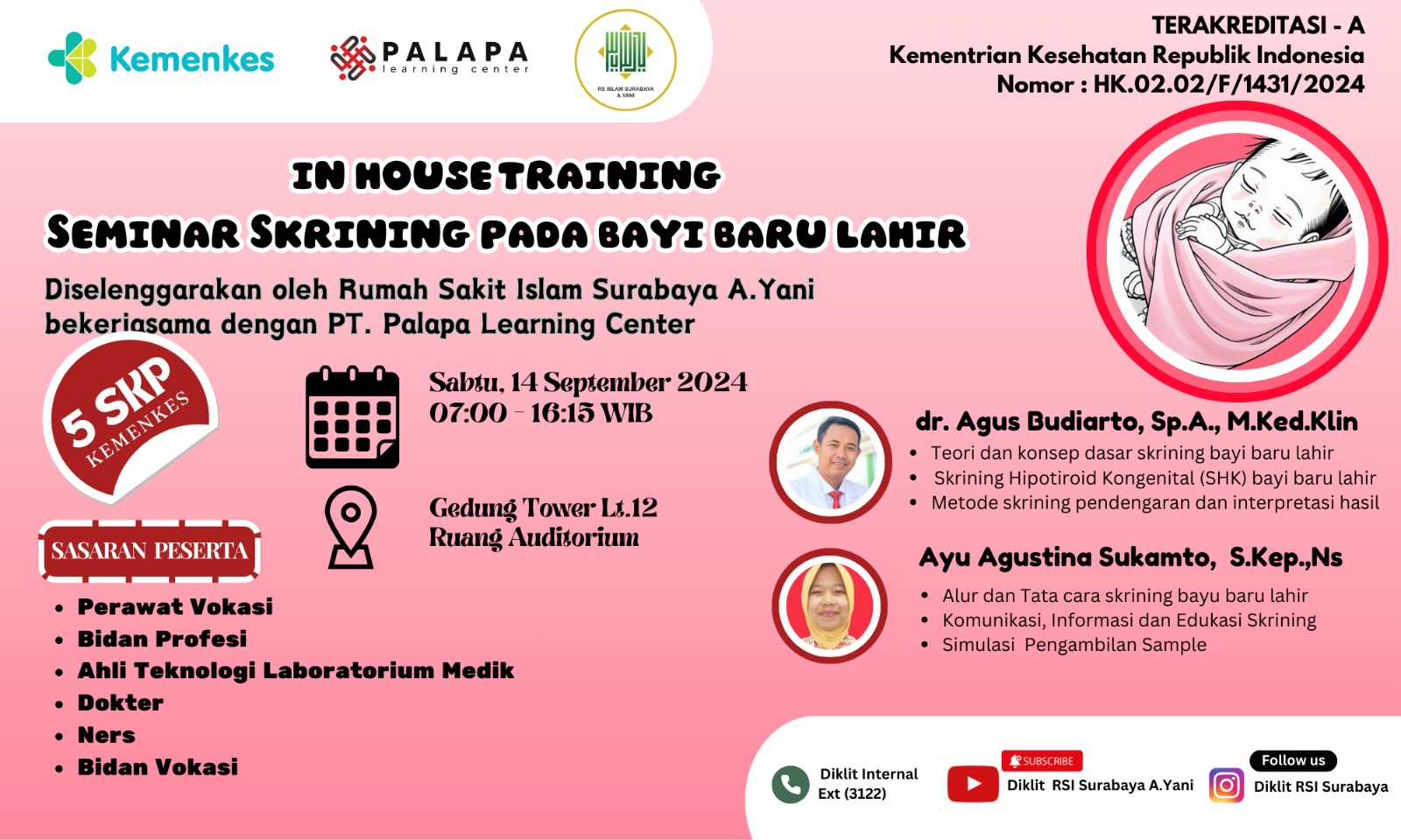 SEMINAR SKRINING PADA BAYI BARU LAHIR