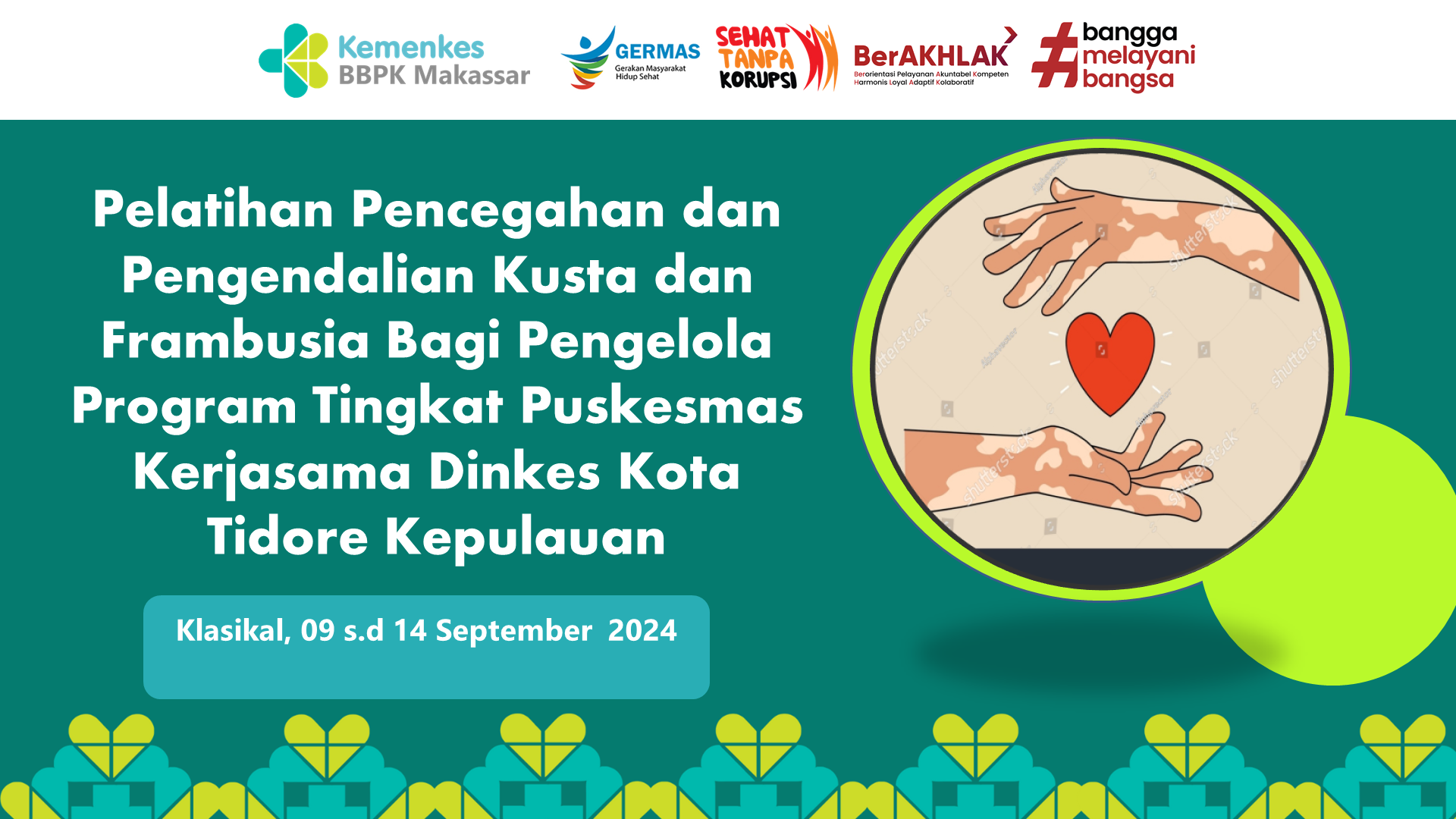 Pelatihan Pencegahan dan Pengendalian Penyakit Kusta dan Frambusia Bagi Pengelola Program Kusta dan Frambusia Tingkat Puskesmas Angkatan 1 Kerjasama Dinas Kesehatan Kota Tidore Kepulauan