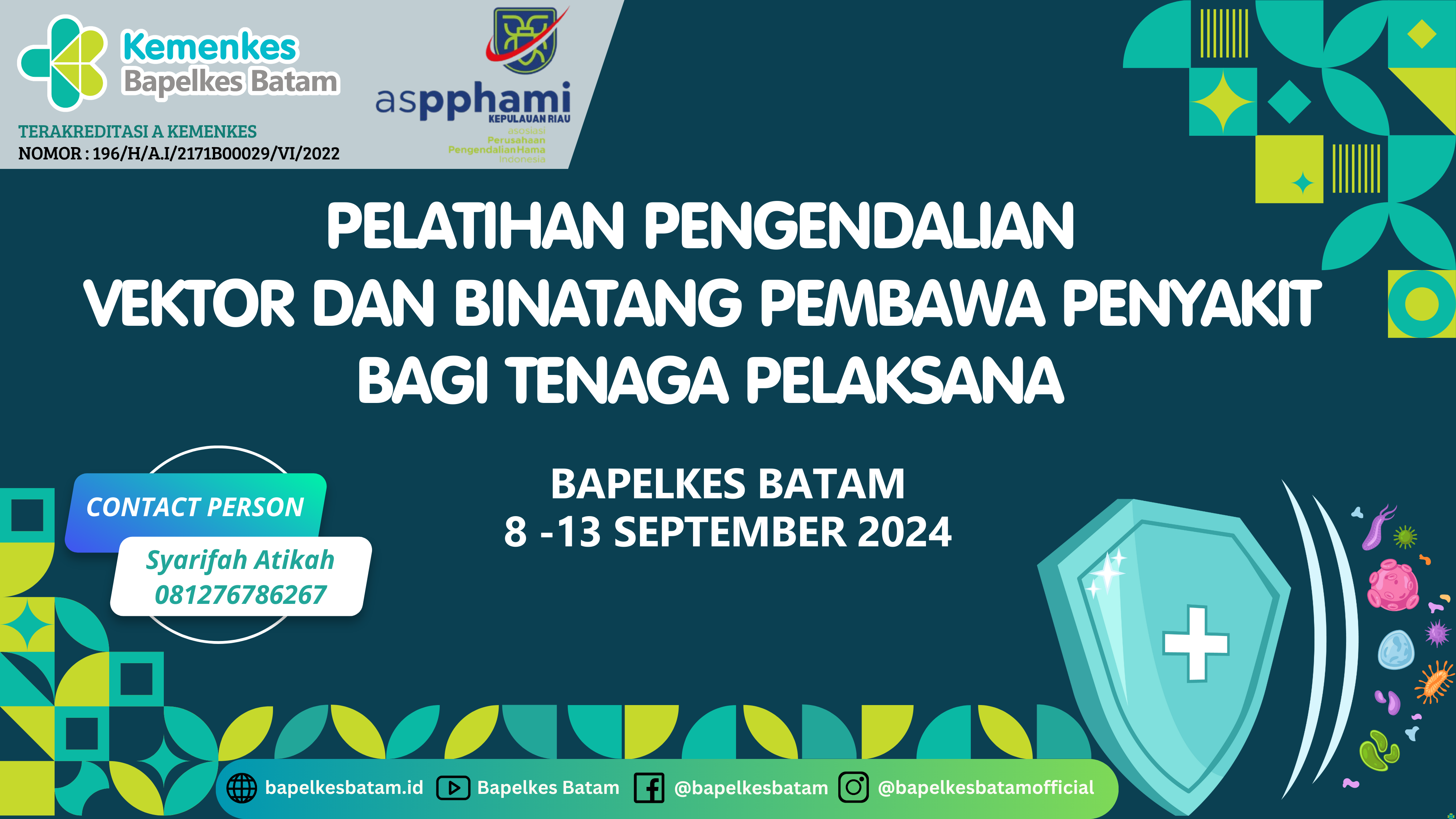 Pelatihan Pengendalian Vektor dan Binatang Pembawa Penyakit bagi Tenaga Pelaksana
