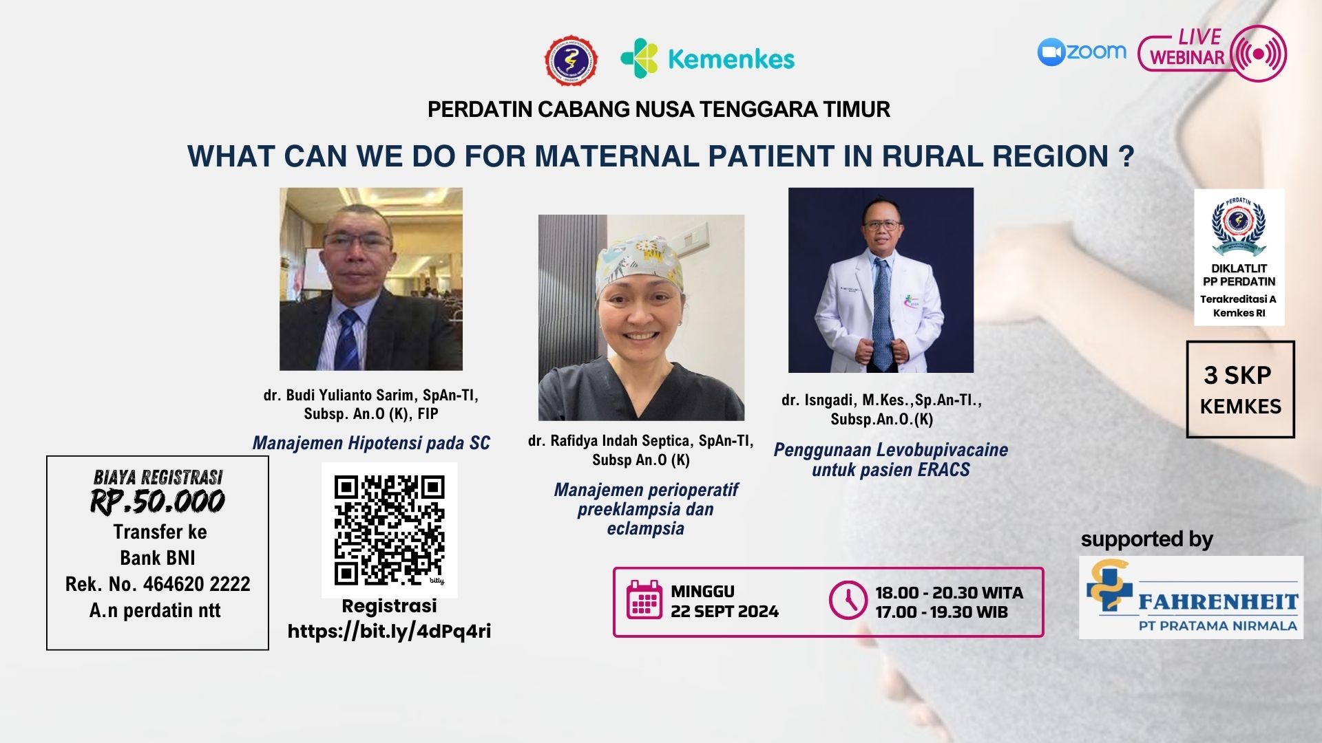 Webinar Series Perdatin NTT what can we do for maternal patient in rural region
