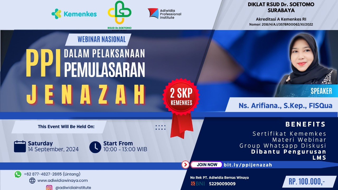 Webinar PPI dalam Pelaksanaan Pemulasaran Jenazah