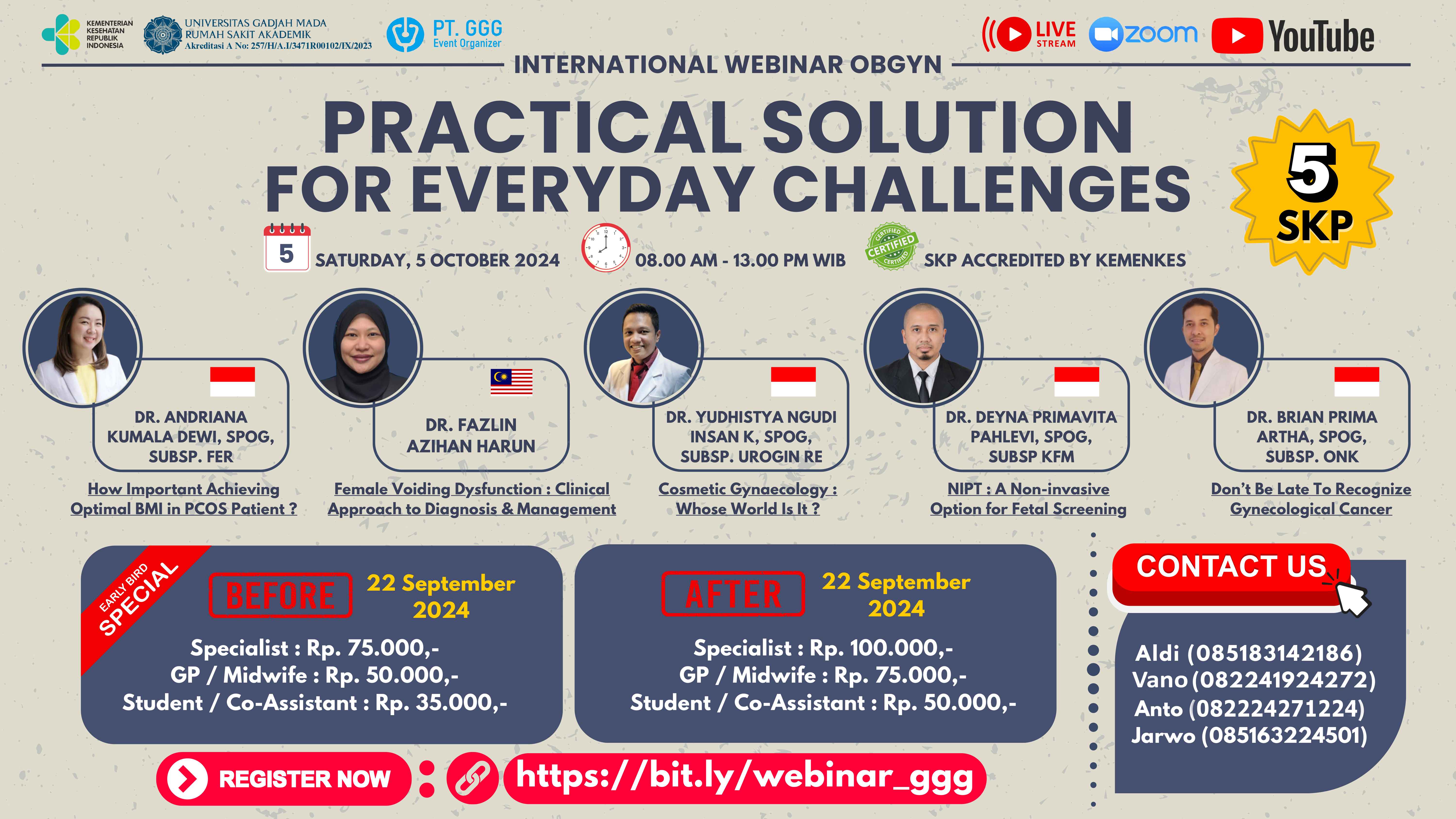 International Webinar Obgyn Practical Solutions for everyday challenges