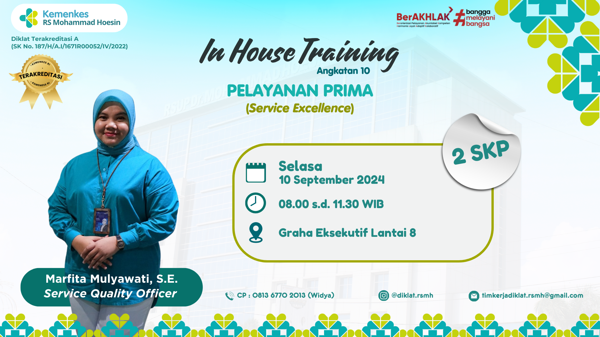 Workshop SDM Tersertifikasi Pelayanan Prima (Service Excellent)