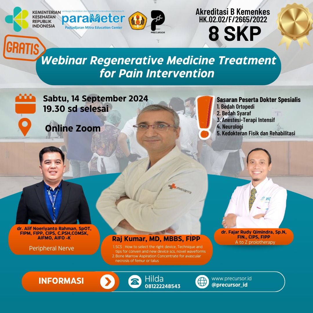  Webinar Regenerative Medicine Treatment for Pain Intervention