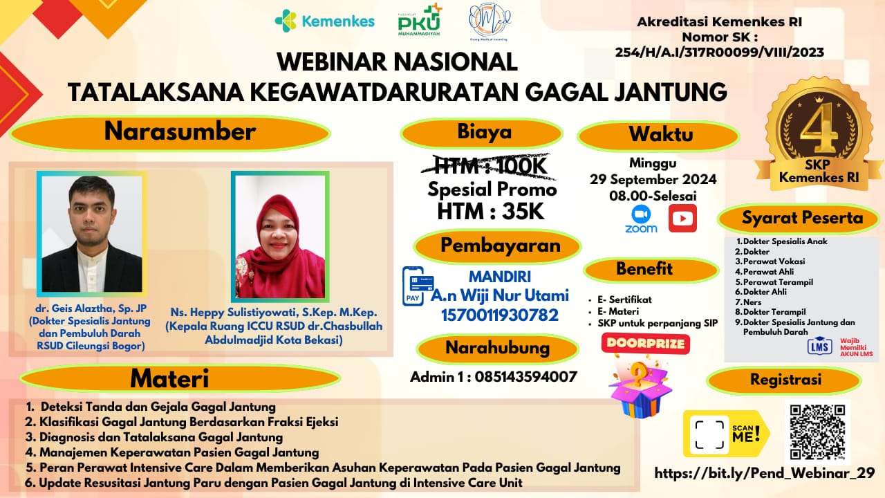 Webinar Tatalaksana Kegawatdaruratan Gagal Jantung