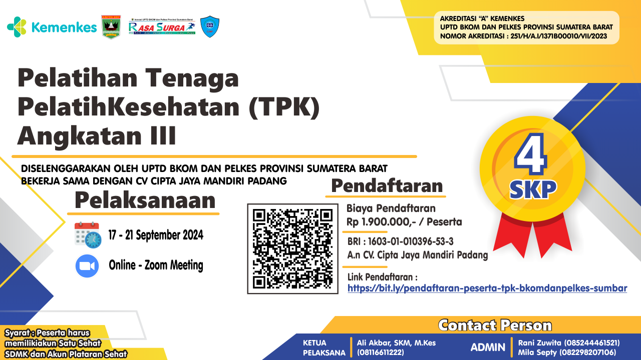 Pelatihan Tenaga Pelatih Kesehatan (TPK)