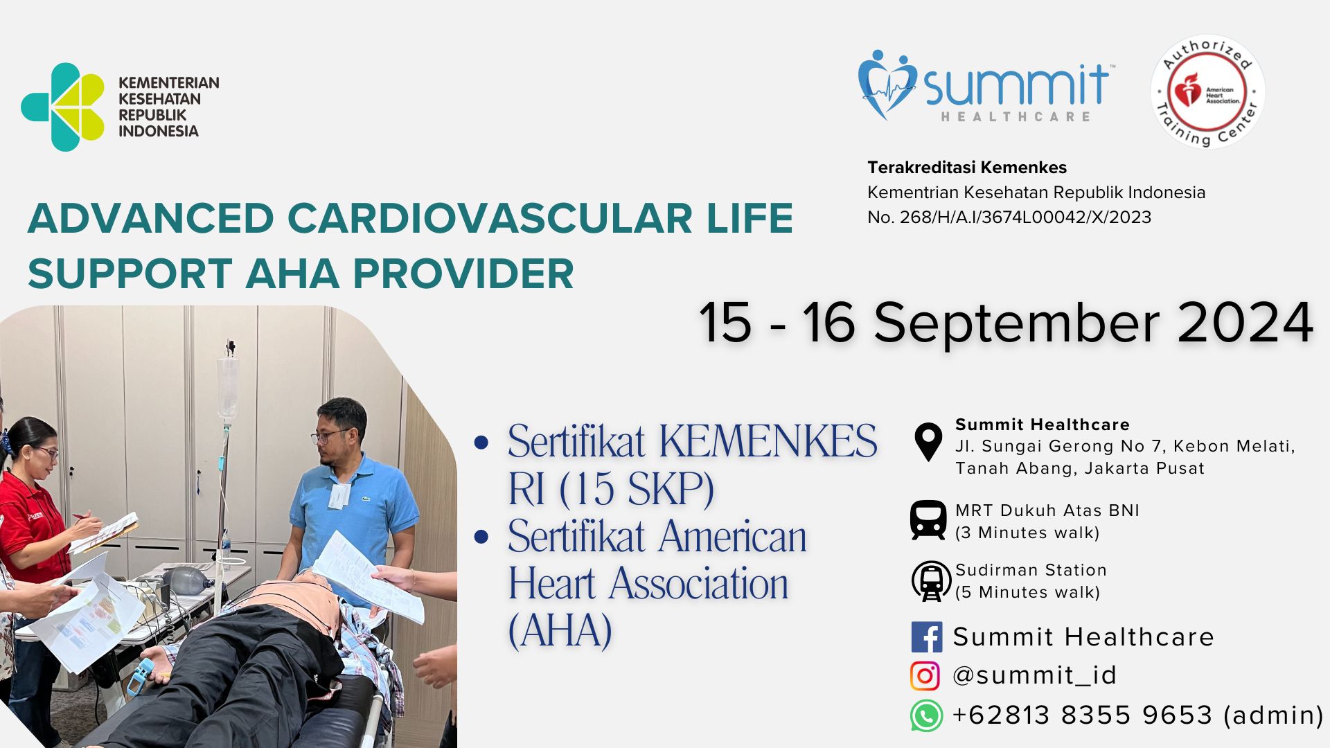 Advanced Cardiovascular Life Support AHA Provider