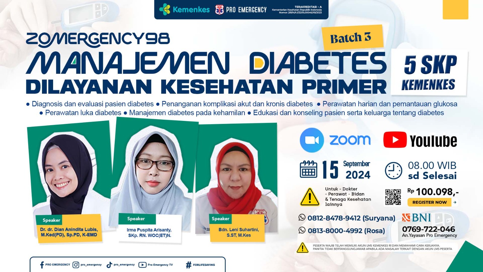 Webinar Manajemen Diabetes di Layanan Kesehatan Primer