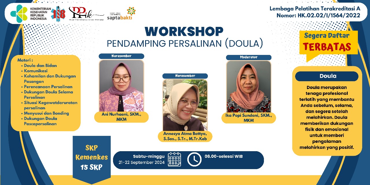 WORKSHOP PENDAMPING PERSALINAN (DOULA)