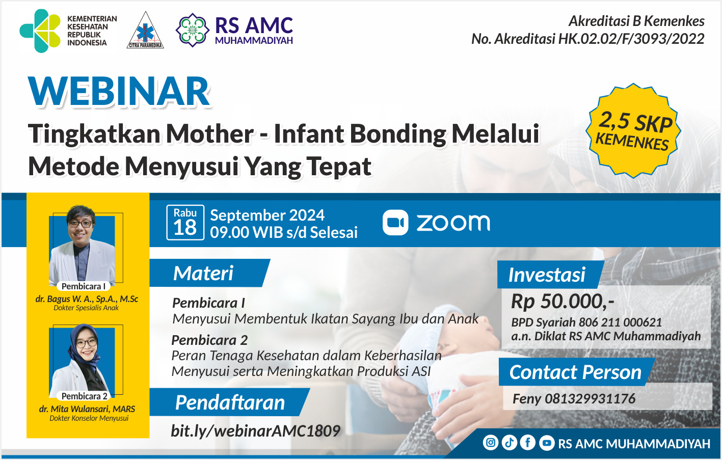 SEMINAR TINGKATKAN MOTHER  INFANT BONDING MELALUI METODE MENYUSUI YANG TEPAT