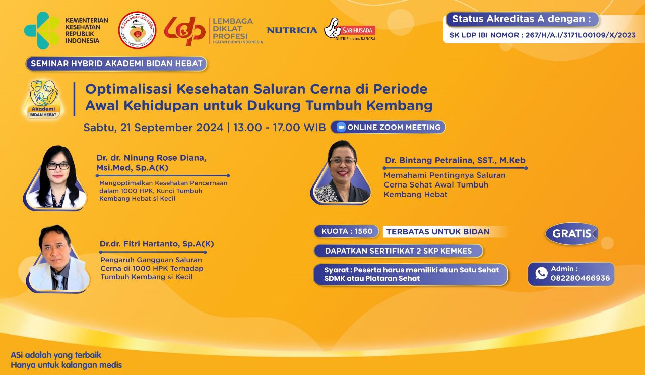 Optimalisasi Kesehatan Saluran Cerna di Periode Awal Kehidupan untuk Dukung Tumbuh Kembang (Semarang)