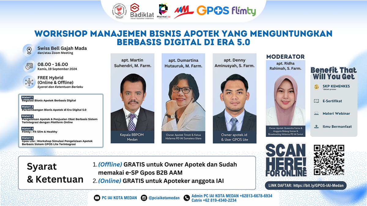 Workshop Manajemen Bisnis Apotek yang Menguntungkan Berbasis Digital di Era 5.0