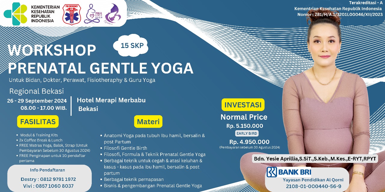 Workshop Prenatal Gentle Yoga untuk Tenaga Kesehatan