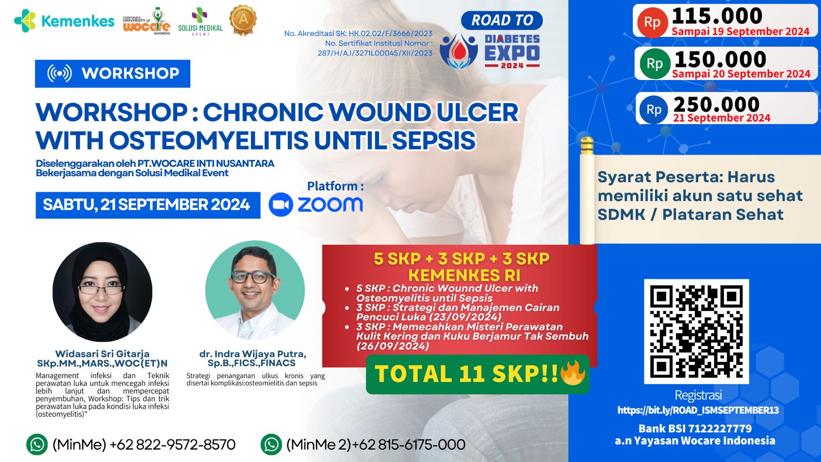 ROAD ISM 23 WORKSHOP CHRONIC WOUND ULCER WITH OSTEOMILITIS UNTIL SEPSIS