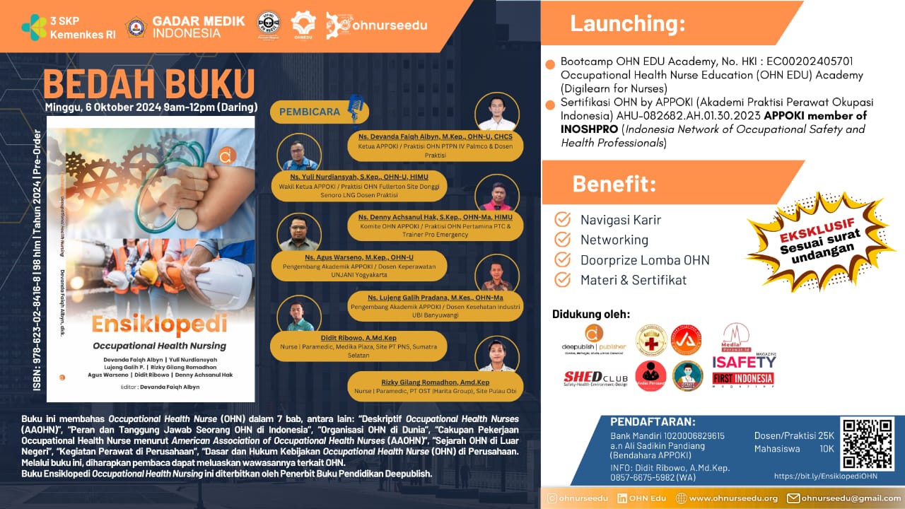 Webinar Bedah Buku Ensiklopedi Occupational Health Nursing
