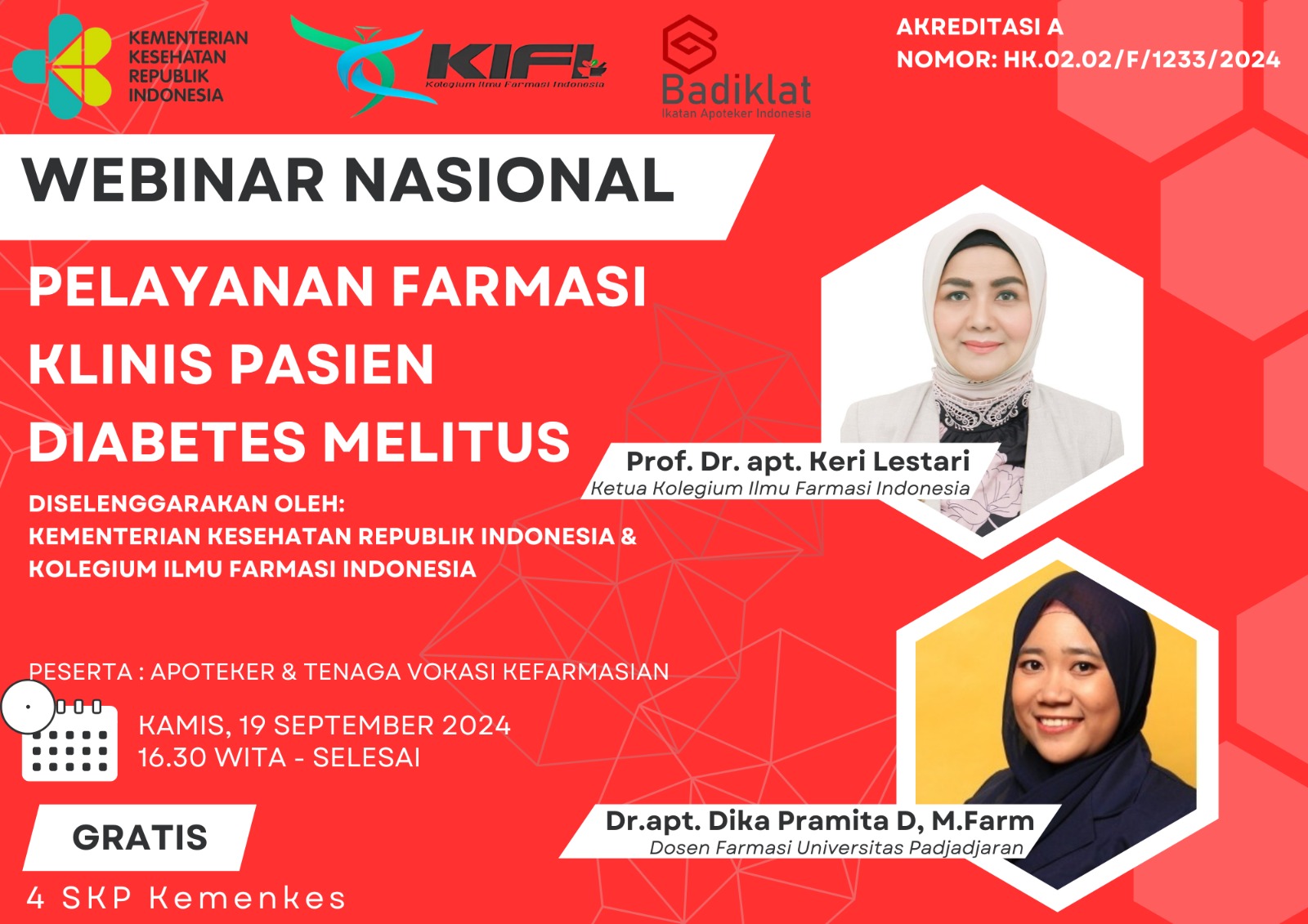 Webinar Pelayanan Farmasi Klinis pada Pasien Diabetes Melitus