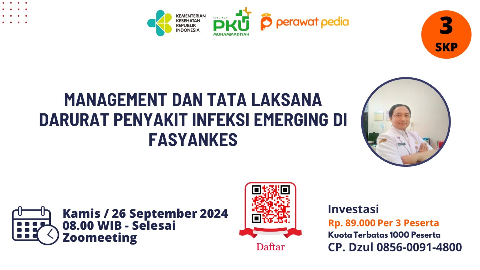 Webinar Management dan Tata Laksana Darurat Penyakit Infeksi Emerging