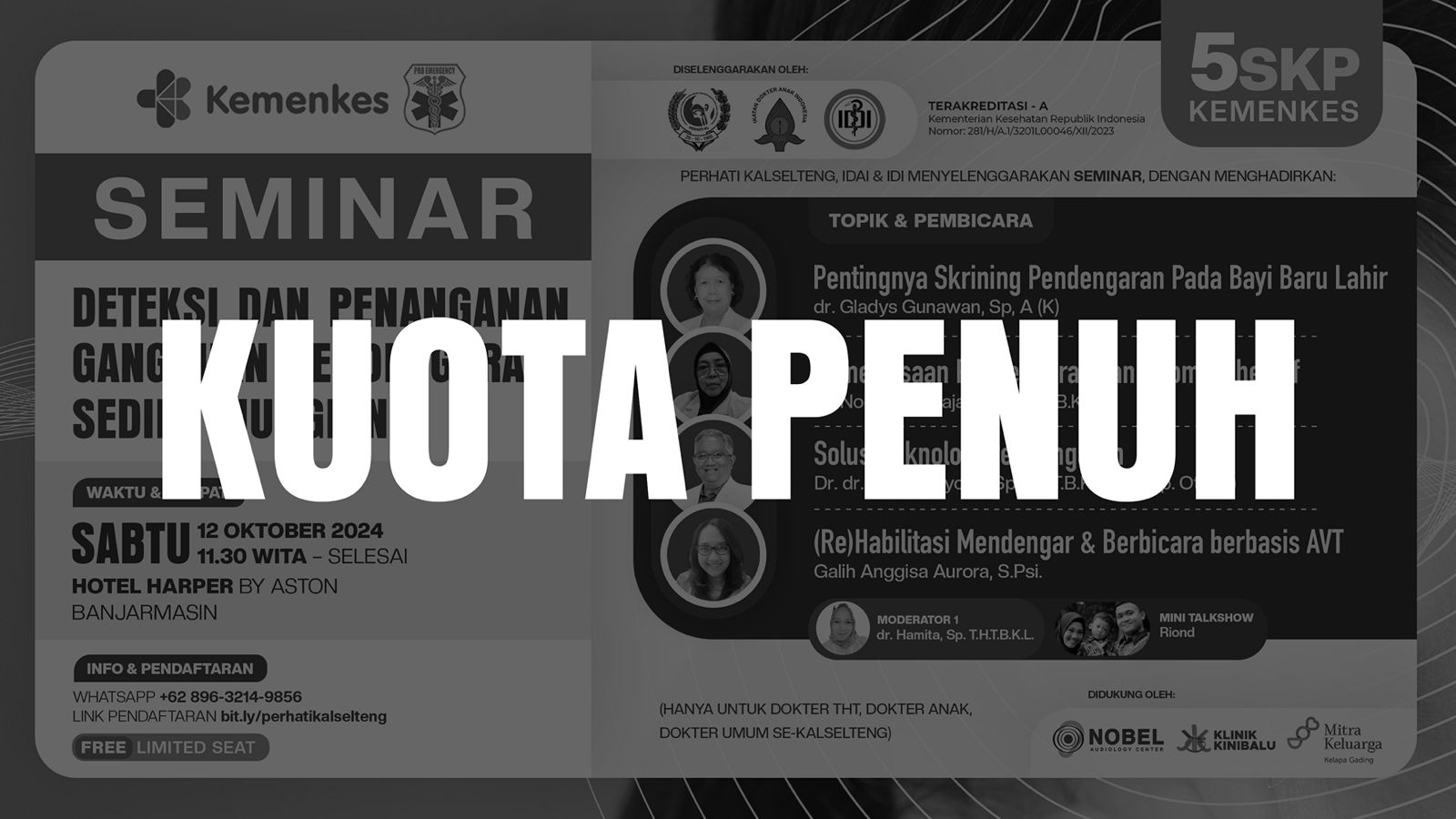 Seminar Deteksi dan Penanganan Gangguan Pendengaran Sedini Mungkin