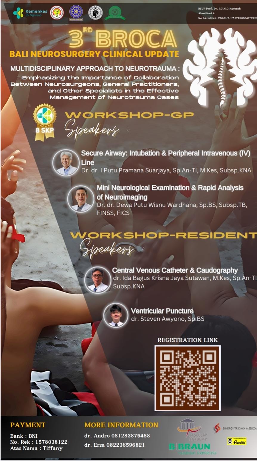 Bali Neurosurgery Clinical Update (BROCA) for RESIDENT