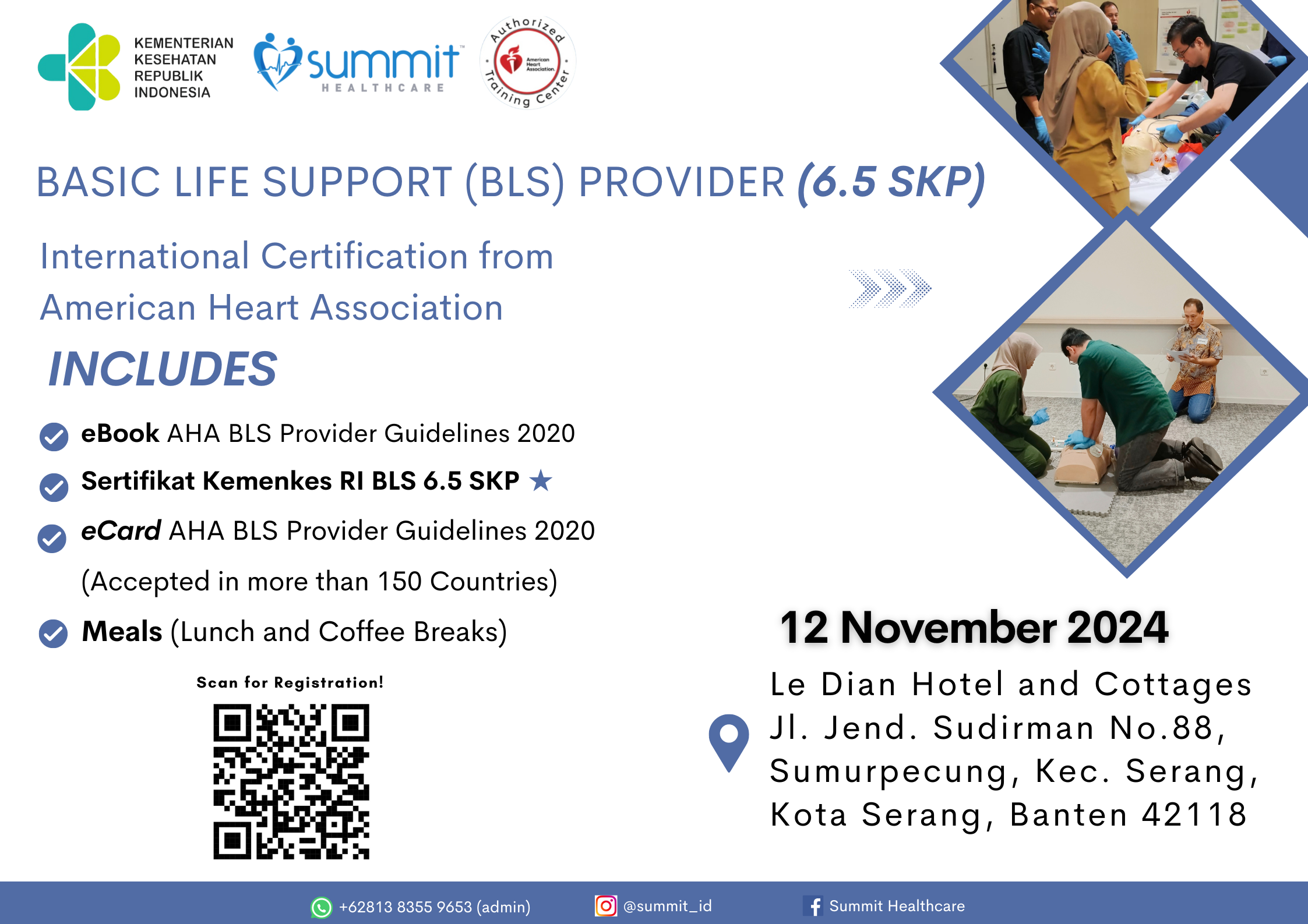 AHA INTERNATIONAL CERTIFICATION for BASIC LIFE SUPPORT (BLS)