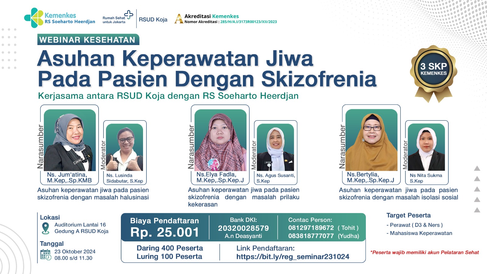 SEMINAR ASUHAN KEPERAWATAN JIWA PADA PASIEN DENGAN SKIZOFRENIA