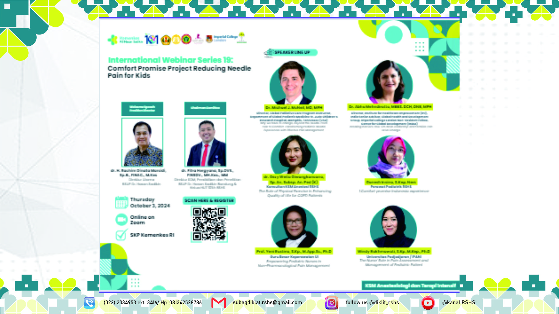 International Webinar - Comfort Promise Project Reducing Needle Pain For Kids