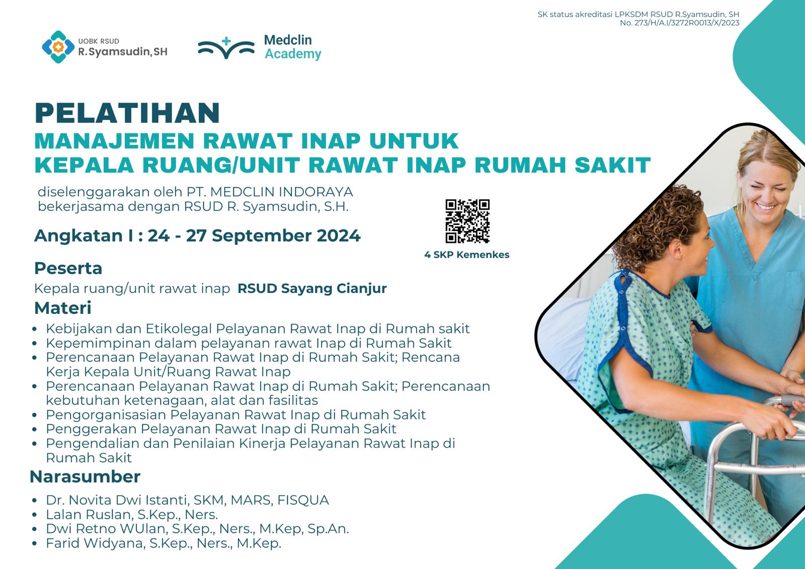 MANAJEMEN PELAYANAN RAWAT INAP BAGI KEPALA UNIT/RUANG DI RUMAH SAKIT  UOBK RSUD CIANJUR
