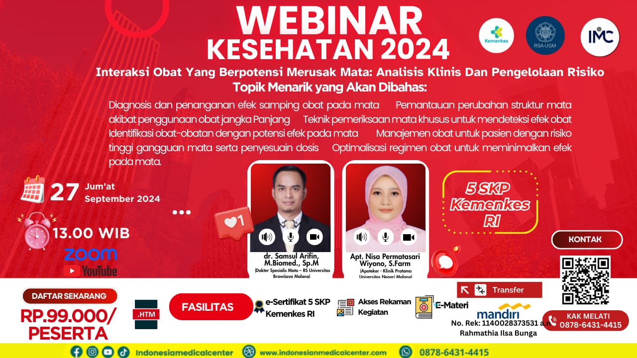 Interaksi Obat Yang Berpotensi Merusak Mata Analisis Klinis Dan Pengelolaan Risiko