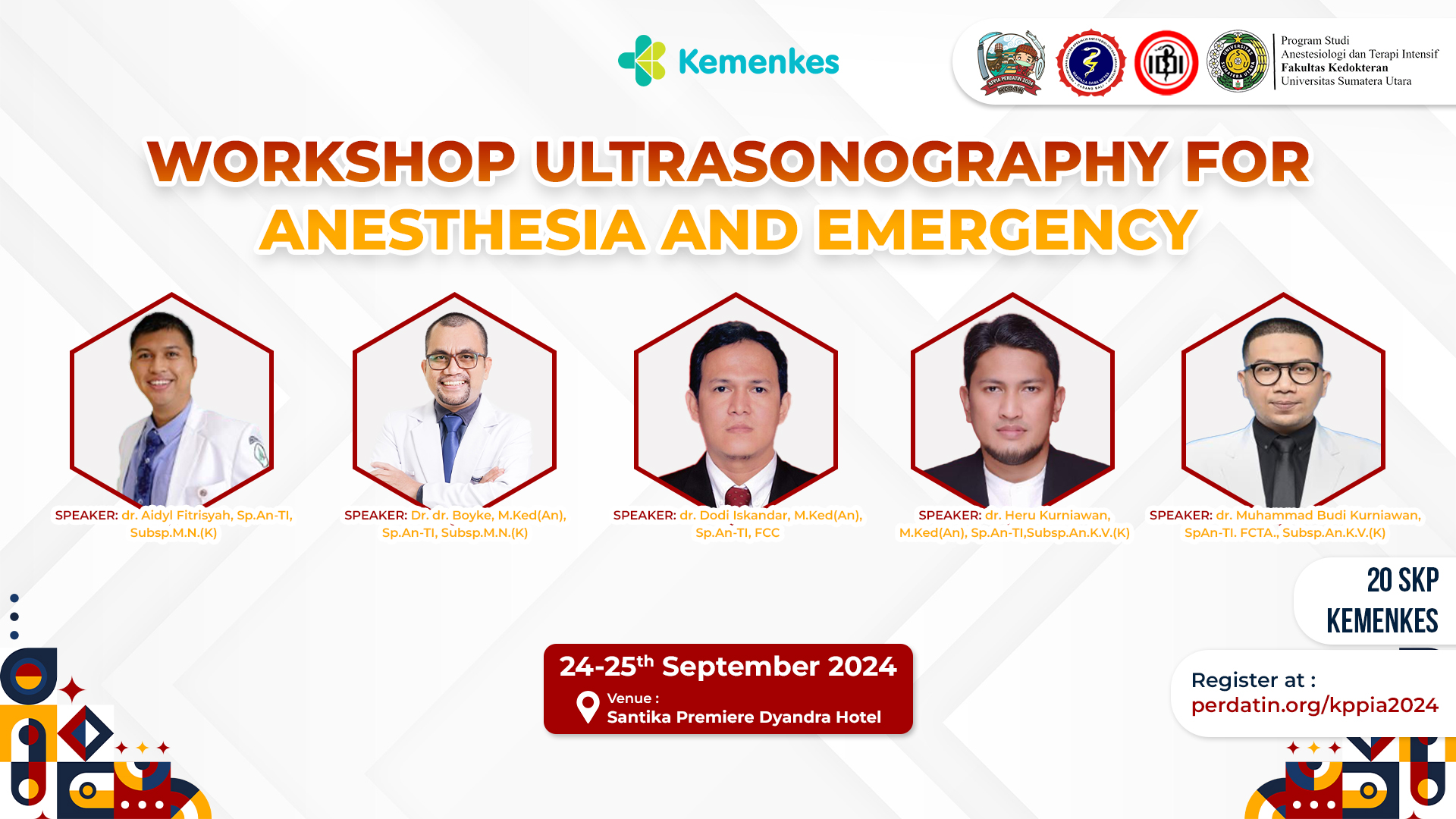 WORKSHOP ULTRASONOGRAPHY FOR ANESTHESIA AND EMERGENCY
