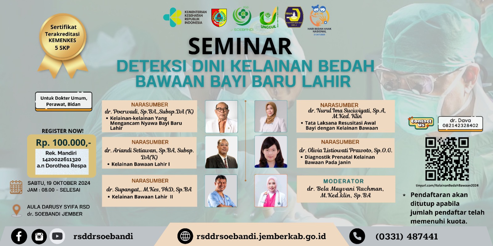 SEMINAR DETEKSI DINI KELAINAN BAWAAN PADA BAYI BARU LAHIR
