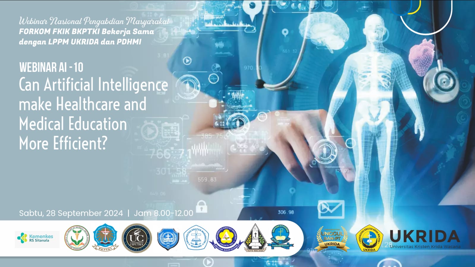 Webinar Artificial Intelligence -10  Can Artificial Intelligence make Healthcareand Medical Education More Efficient